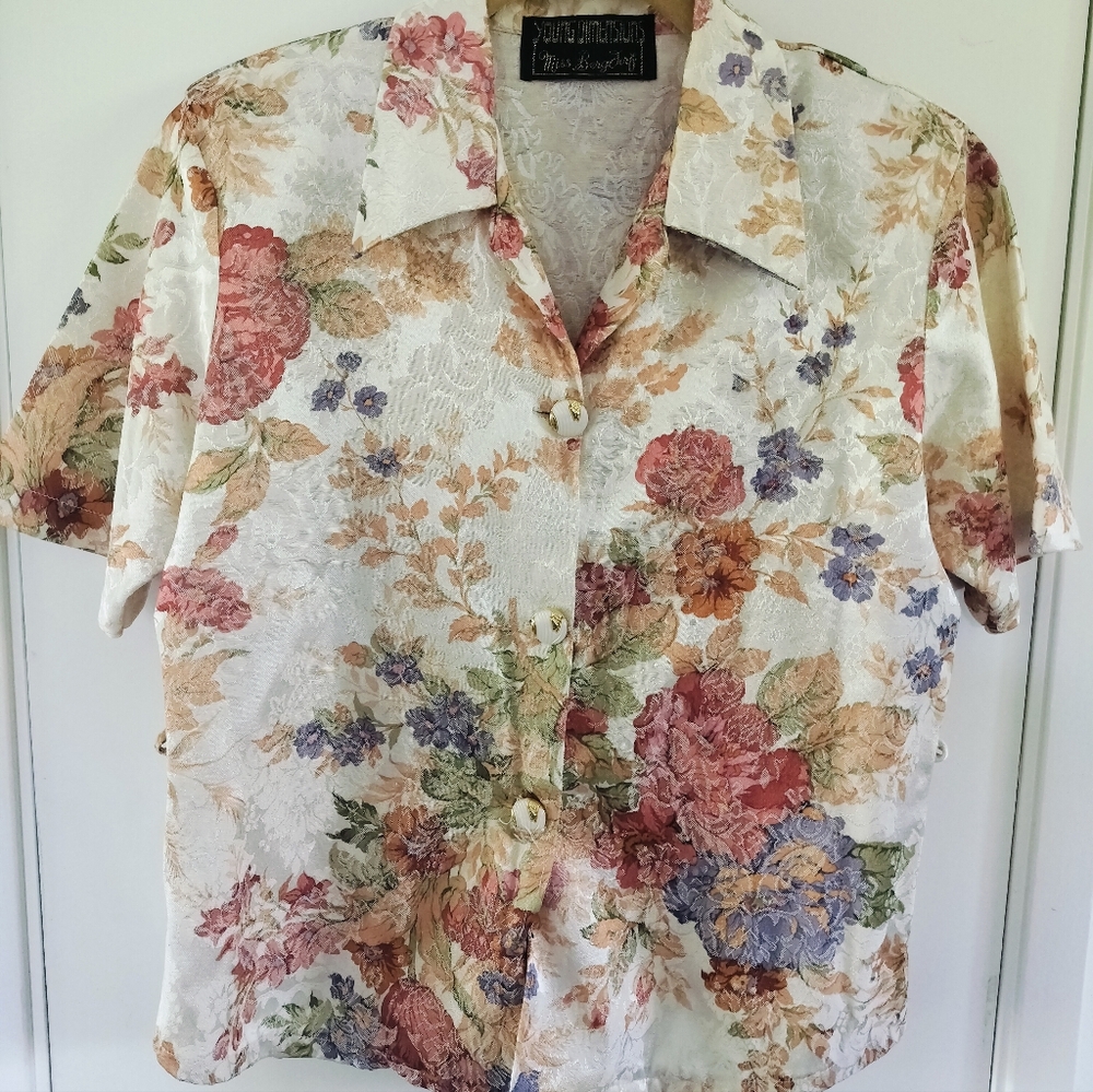 1960s/70s Young Dimensions By Miss Bergdorf for Bergdorf Goodman Blouse Medium